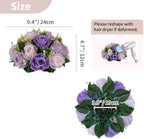 NUPTIO Artificial Flower Ball Centerpieces: Lilac & Purple & Pink Rose - Image 4