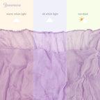 YMHPRIDE 12 Pack Cheesecloth Table Runner 35x120in Lavender Table Runner - Image 5