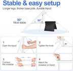 EMART Backdrop Stand 10x10FT Adjustable Back Drop Stand for Party -White - Image 4