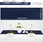 20 Pack Cheesecloth Table Runner 17 x 108 Inch, Navy Blue - Image 2