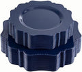 COLOSUS 60 PCS Navy Blue Plastic Plates, Premium Beaded Party Plates. by COLOSUS