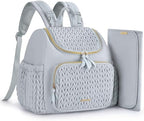 mommore Diaper Bag Backpack, Stylish Mini Baby Bag with Changing Pad by mommore