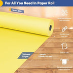 Vanhench 30"×1200"(100') Yellow Wrapping Paper Roll, Art Craft Paper, Color Bulletin Board Paper Bouquet Flower Wrapping, Perfect for Birthday, Mother's Day, Holiday, Wedding - Image 2