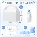 Maitys 50 Set Welcome Boxes for Wedding Guests 9x6x6 Gable Boxes Light Blue - Image 2