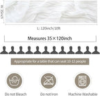 10 Pack White Cheesecloth Table Runner 35x120Inch, 10FT Long Summer Boho Sheer Gauze Table Runner Rustic for Wedding Bridal Baby Shower Birthday Party Table Decor - Image 6