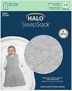 HALO SleepSack, 100% Cotton Wearable Blanket, Swaddle Transition Sleeping Bag, TOG 0.5 - Image 6