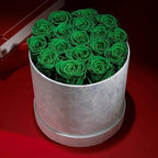 Prifroti 17 Flowers in a Luxury Suede Box, Birthday Gifts for Women, Preserved Flowers, Mothers Day Roses Gift for Mom, Dark Geen - Image 6