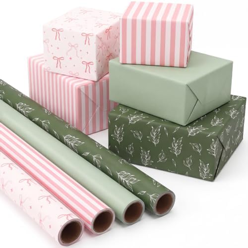 woric Jumbo Birthday Wrapping Paper for Women 30 Inch Wrapping Paper Roll by woric