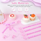 100 Pieces Baby Shower Pacifiers Necklace, Cute Acrylic Pacifier Necklaces for Chupones para Baby Shower Games Charm, Party Favors, Decorations DIY, Gender Reveal Table Scatter(Pink) - Image 7
