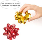 Pendant of Luck 54 Pcs Shiny Christmas Bows for Gift Wrapping, 2 in Mini Gift Wrap Bows for Xmas Decor, Hanukkah, Birthdays, Weddings, Bridal Showers, Baby Showers Occasion (Sparkly Color 54 Pcs Set) - Image 2