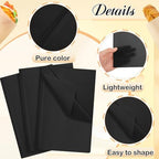 500 Sheets Black Tissue Paper Bulk 20 x 30 Inch for Halloween Packing - Image 3