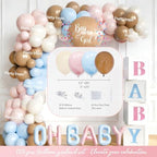 Boots or Bows Gender Reveal Decorations, Girl or Boy Themed Party Balloon Arch Kit Supplies Includes Balloons Banners Sash Badge Backdrop Topper Poster Balloon Boxes Tablecloth Marker 147 PCs - Image 3