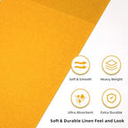 KAMMAK Dinner Napkins Disposable Cloth Like Paper Napkins with Pocket 100 Pack Orange-Yellow Wedding Napkins Reception Guest Hand Towels for Party, Decorative, Bathroom, Restaurant (16.5 x 16.5 inch) - Image 6