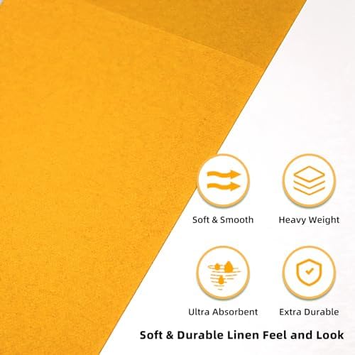 KAMMAK Dinner Napkins Disposable Cloth Like Paper Napkins with Pocket 100 Pack Orange-Yellow Wedding Napkins Reception Guest Hand Towels for Party, Decorative, Bathroom, Restaurant (16.5 x 16.5 inch) - Image 6