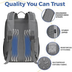 PILLANI Baby Diaper Bag Backpack - Large Bag for Boys & Girls, Waterproof Diaper Backpack - Travel Diaper Bags w/Changing Pad, Baby Registry Search & Shower Gifts - Essentials Must Haves Newborn Stuff - Image 4