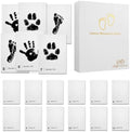 Baby Inkless Milestone Cards Hand Casting Kit Ink Print Hand and Footprint Kit Dog or Cat Pet Paw Print Kit Baby Newborn Footprint Kit Photo Album Keepsake Book Feet Stamp (Single FineGift Set) by Unknown