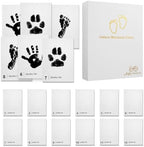 Baby Inkless Milestone Cards Hand Casting Kit Ink Print Hand and Footprint Kit Dog or Cat Pet Paw Print Kit Baby Newborn Footprint Kit Photo Album Keepsake Book Feet Stamp (Single FineGift Set) by Unknown