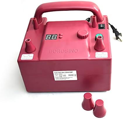 T-king Electric Balloon Pump, Air Inflator Pump Party 5 inch Round Latex Balloon Pump Balloon Inflation Machine Speed Time Controller,Double Pink by Unknown