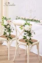 Serwalin 2PCS White Artificial Flowers, Silk Rose Flowers for Wedding Decor - Image 7