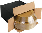 I00000 102 PCS Brown Gold Plastic Plates, Lace Design Disposable Plates, BPA Free Plates Includes: 51 Dinner Plates 10.25 Inch and 51 Salad/Dessert Plates 7.5Inch for Wedding and Party - Image 6