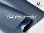 Vitalizart Blue Wrapping Paper Set 30" Pearly-Lustre Ribbons & Gift Tags - Image 5