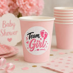 Gender Reveal Party Favors Team Girl Team Boy Baby Shower Vinyl Stickers 2" in (60 pcs) - Image 7