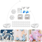 Balloon Arch Kit, Free Bending Shape with Independent Water Fill Base,Adjustable Half Balloon Arch Frame and Column Stand for Weddings, Baby Showers and Birthday Parties Backdrop Decoration A - Image 4