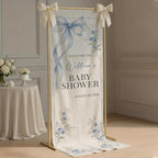 Custom Name Baby Shower Fabric Welcome Sign #1 - Image 4