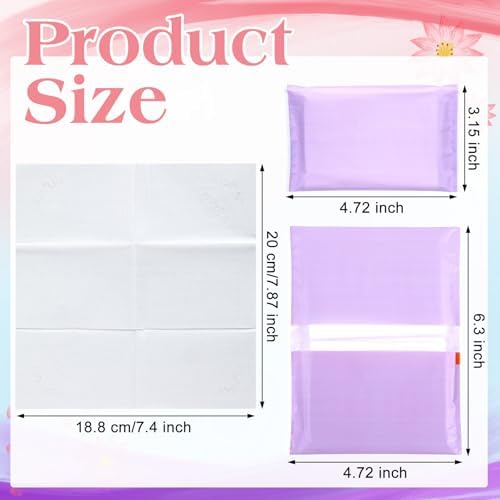 PerKoop 100 Pack Pocket Tissues Travel Slim Packs Small Facial Tissues Wallet Size Toilet Paper for Travel Guest Wedding Supplies, 4 Styles (Morandi Style) - Image 2