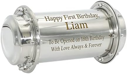 Stianless Steel Time Capsule Box 1st Birthday Gifts Baby Time Capsule For Party Games Party Activities For Guests, Time Capsule Cards 1st Birthday Decorations (Customize Time Capsule) by PreserveMemoriesShapeCreativity