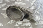 Kathmandu Valley Co. Handmade Lokta Decorative Wrapping Paper, Grey Feather - Image 2