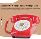 RetroVox Audio Guest Book Wedding Phone, A Red 02 - Image 2