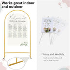 Adjustable Wedding Sign Stand, Event Decor Easel - Image 5