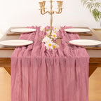 Cheesecloth Table Runner Fall Boho Wedding Birthday Party Home Decor - Image 5