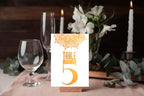 Golden Abstract Table Number Cards Double Sided Party Table Numbers for Reception Baby Shower Anniversary Birthday Bridal Party 4x6 Inch, 100 - Image 3