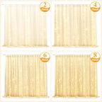 Ledido 10×10ft White Tulle Backdrop Curtain with Light(2 Panels 5×10ft) - Image 5