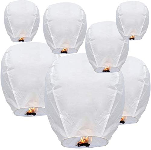 20pcs White Paper Lanterns Hanging Ball Lanterns for Birthday Wedding Bridal Baby Shower Art Class Home Outdoor Indoor Party Decoration by DGSING