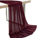 Pack of 25 Yard Chiffon Drapery Fabric, 60" Wide, Multiuse - Burgundy by MDS