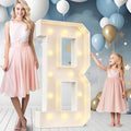 Ledido Easy-Assemble 4FT Marquee Light Up Letter, Large Lighted Letter B by Ledido