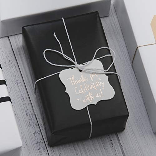 RUSPEPA Black Wrapping Paper Solid Color for Wedding, Birthday, Shower, Congrats, and Holiday - 30 inches x 100feet - Image 5