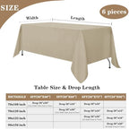 Fitable 6 Pack Nature Tablecloths 90x156 Inch for 8 Foot Rectangle Tables - Image 5