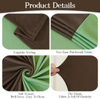 Green Brown Arch Backdrop Cover 7.2 and 6ft Party Wedding Arch Covers Stretchy Backdrop Baby Shower Bridal Shower Photo Birthday Arch Stand Cover Spandex - Image 5
