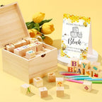 Marsui 136 Pcs Baby Shower Blocks to Decorate Game Kit, Bee - Image 5