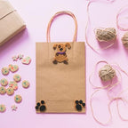 SPERPAND 120Pcs Mini Brown Paper Bags - 6.5" Small Kraft Paper Gift Bags with Handles for Birthday, Baby Shower, Christmas, Wedding, Candy Bag, Party Favor Bag - Image 6