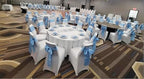 Satin Chair Sashes Bows 50 Pack Universal Polyester Chair Ribbons for Wedding Anniversary Retirement Party Birthday Engagement Banquet Graduation Outdoor Events Decor (Baby Blue, 50 pcs) - Image 7