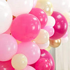 Balloon Arch & Garland Kit | Fuchsia, Pink, Chrome Gold, White & Pastel Yellow | Adhesive Dots & Decorating Strip | Holiday, Wedding, Baby Shower, Graduation, Anniversary & Party Decorations - Image 3