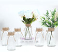 6 Pack Mason Jar Vases for Centerpieces, Clear Glass Flower Vase by LEYIQU