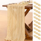 10 Pack Cheesecloth Table Runner Fall Boho Gauze Wedding Party Home Decor by Socomi