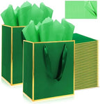 Addblu 100 Pack Bulk Luxury Gift Bags with Handles & 100 Tissue Papers by Unknown