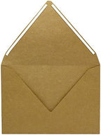 Darling Souvenir A6 Size 100 x Self-Adhesive Wedding Invite Envelopes Euro V-Flap 80lbs (4 3/4 x 6 1/2) Stationary - Packs & Colours Available - Image 3